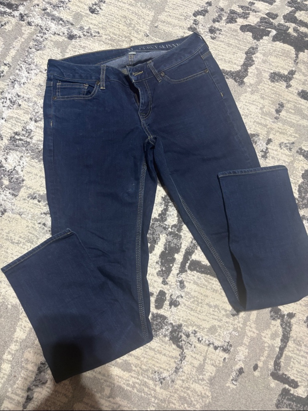 New York & Company Navy Skinny Jeans